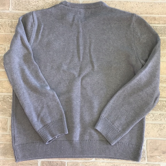 Chaps Men’s Large Gray 100% Cotton Sweater - Picture 3 of 6